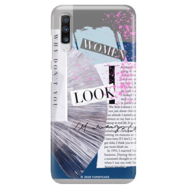 Etui Samsung GALAXY A70 / A70S, Etui Magazine Wzory 2020-1 Transparentny - FunnyCase