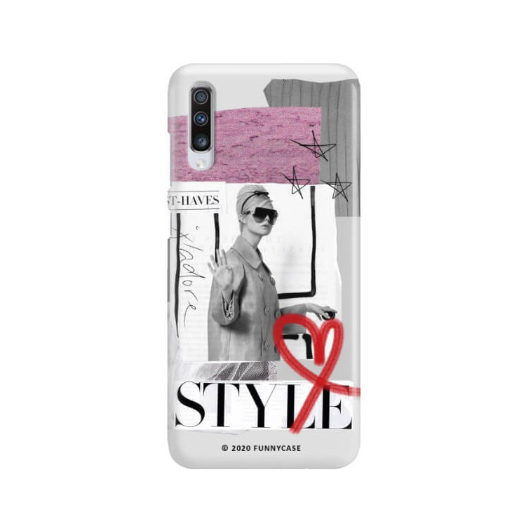 Etui Samsung GALAXY A70 / A70S, Etui Magazine Wzory 2020-1 Transparentny - FunnyCase