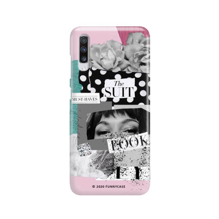 Etui Samsung GALAXY A70 / A70S, Etui Magazine Wzory 2020-1 Transparentny - FunnyCase