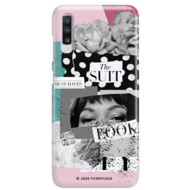 Etui Samsung GALAXY A70 / A70S, Etui Magazine Wzory 2020-1 Transparentny - FunnyCase