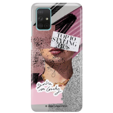 Etui Samsung GALAXY A71, Etui Magazine Wzory 2020-1 Transparentny - FunnyCase