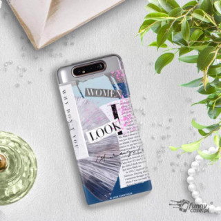 Etui Samsung GALAXY A80, Etui Magazine Wzory 2020-1 Transparentny - FunnyCase
