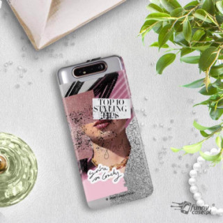 Etui Samsung GALAXY A80, Etui Magazine Wzory 2020-1 Transparentny - FunnyCase