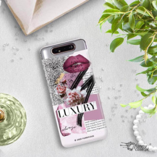 Etui Samsung GALAXY A80, Etui Magazine Wzory 2020-1 Transparentny - FunnyCase