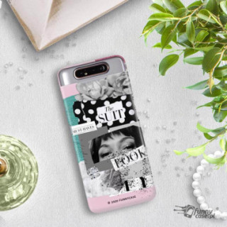 Etui Samsung GALAXY A80, Etui Magazine Wzory 2020-1 Transparentny - FunnyCase