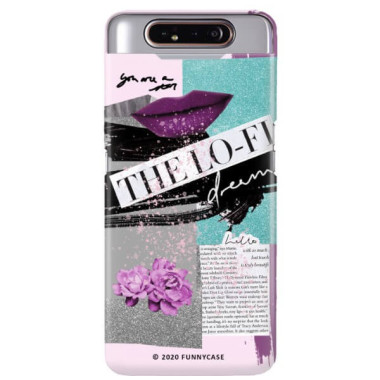 Etui Samsung GALAXY A80, Etui Magazine Wzory 2020-1 Transparentny - FunnyCase