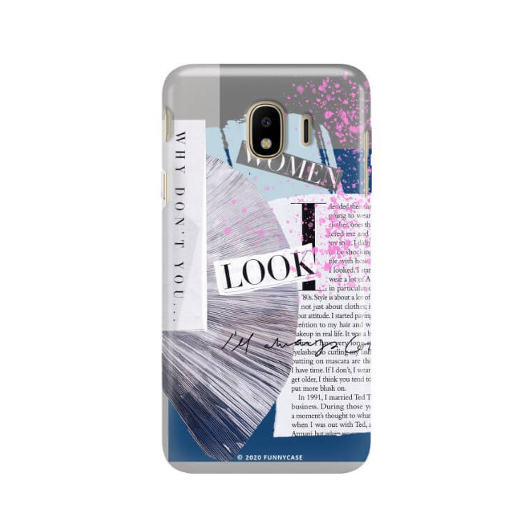 Etui Samsung GALAXY J4 2018, Etui Magazine Wzory 2020-1 Transparentny - FunnyCase