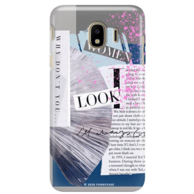 Etui Samsung GALAXY J4 2018, Etui Magazine Wzory 2020-1 Transparentny - FunnyCase