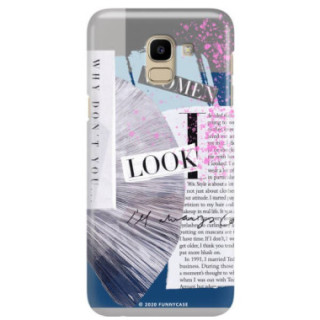 Etui Samsung GALAXY J6 2018, Etui Magazine Wzory 2020-1 Transparentny - FunnyCase
