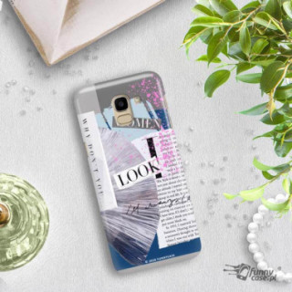 Etui Samsung GALAXY J6 2018, Etui Magazine Wzory 2020-1 Transparentny - FunnyCase