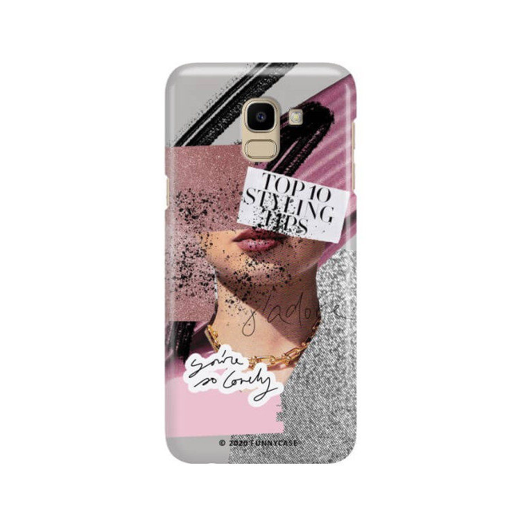 Etui Samsung GALAXY J6 2018, Etui Magazine Wzory 2020-1 Transparentny - FunnyCase