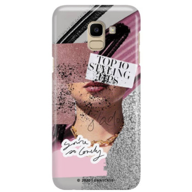 Etui Samsung GALAXY J6 2018, Etui Magazine Wzory 2020-1 Transparentny - FunnyCase