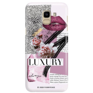 Etui Samsung GALAXY J6 2018, Etui Magazine Wzory 2020-1 Transparentny - FunnyCase