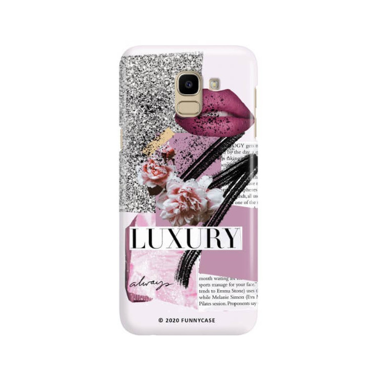 Etui Samsung GALAXY J6 2018, Etui Magazine Wzory 2020-1 Transparentny - FunnyCase