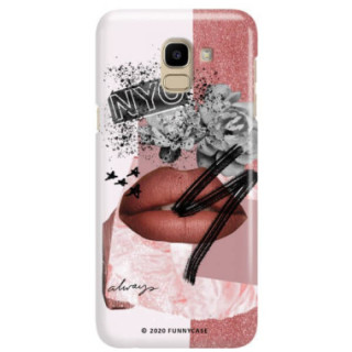 Etui Samsung GALAXY J6 2018, Etui Magazine Wzory 2020-1 Transparentny - FunnyCase