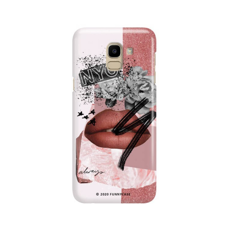Etui Samsung GALAXY J6 2018, Etui Magazine Wzory 2020-1 Transparentny - FunnyCase