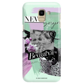 Etui Samsung GALAXY J6 2018, Etui Magazine Wzory 2020-1 Transparentny - FunnyCase