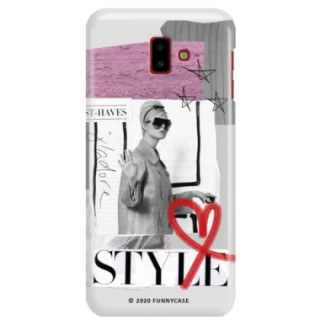 Etui Samsung GALAXY J6 PLUS 2018, Etui Magazine Wzory 2020-1 Transparentny - FunnyCase