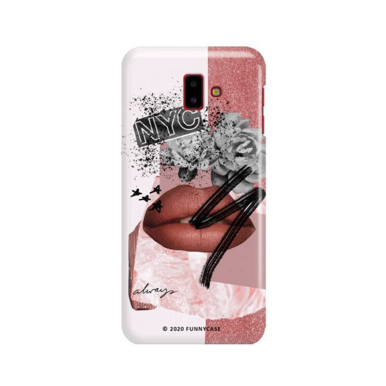 Etui Samsung GALAXY J6 PLUS 2018, Etui Magazine Wzory 2020-1 Transparentny - FunnyCase