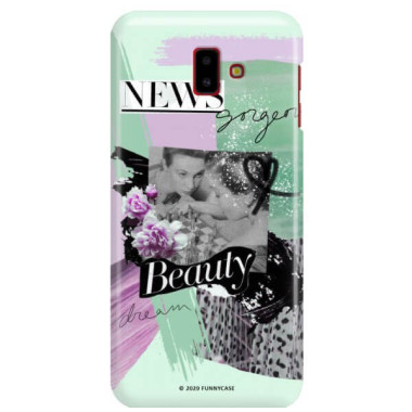 Etui Samsung GALAXY J6 PLUS 2018, Etui Magazine Wzory 2020-1 Transparentny - FunnyCase