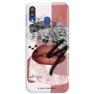 Etui Samsung GALAXY M20, Etui Magazine Wzory 2020-1 Transparentny - FunnyCase
