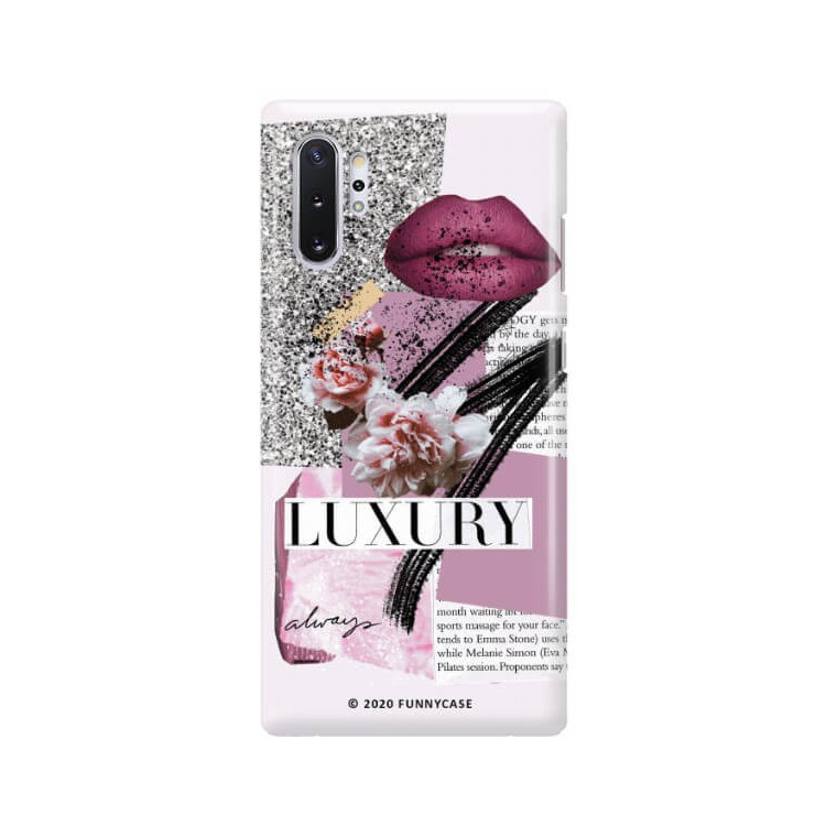 Etui Samsung GALAXY NOTE 10 PLUS, Etui Magazine Wzory 2020-1 Transparentny - FunnyCase