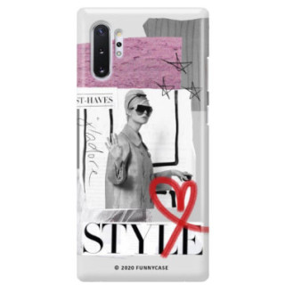 Etui Samsung GALAXY NOTE 10 PLUS, Etui Magazine Wzory 2020-1 Transparentny - FunnyCase