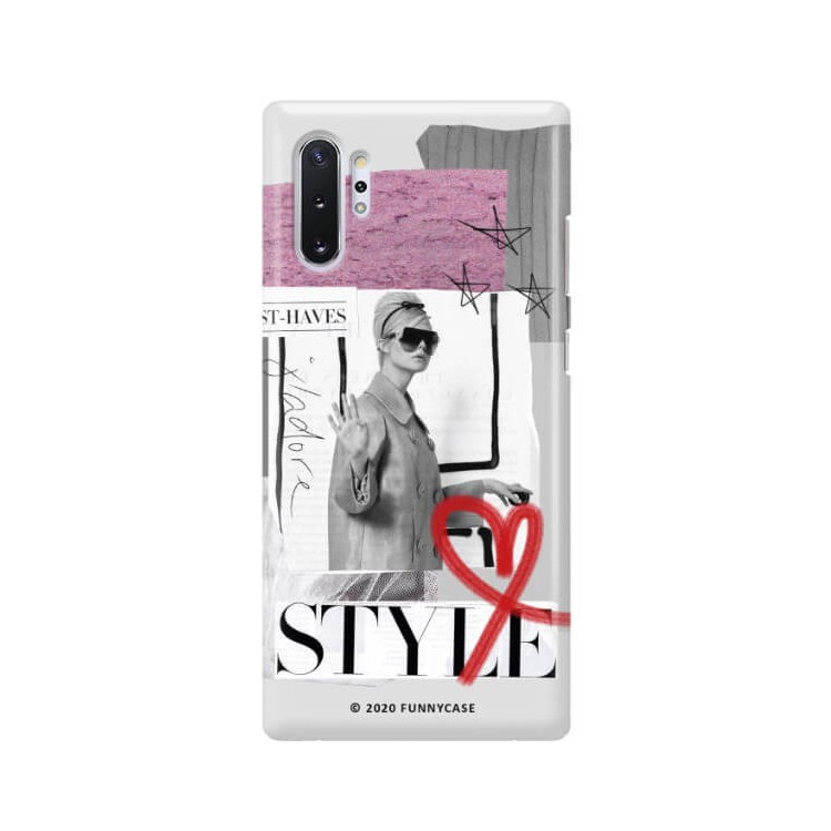 Etui Samsung GALAXY NOTE 10 PLUS, Etui Magazine Wzory 2020-1 Transparentny - FunnyCase
