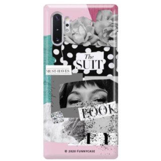 Etui Samsung GALAXY NOTE 10 PLUS, Etui Magazine Wzory 2020-1 Transparentny - FunnyCase