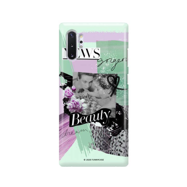 Etui Samsung GALAXY NOTE 10 PLUS, Etui Magazine Wzory 2020-1 Transparentny - FunnyCase