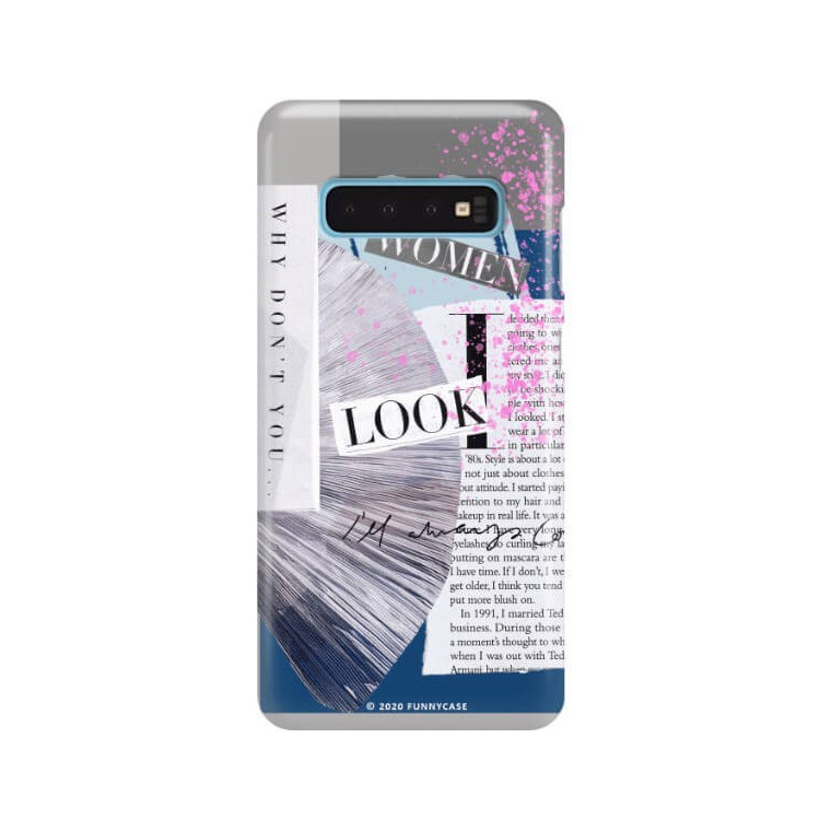 Etui Samsung GALAXY S10, Etui Magazine Wzory 2020-1 Transparentny - FunnyCase