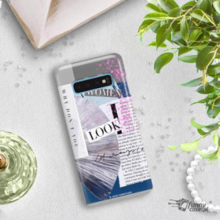 Etui Samsung GALAXY S10, Etui Magazine Wzory 2020-1 Transparentny - FunnyCase