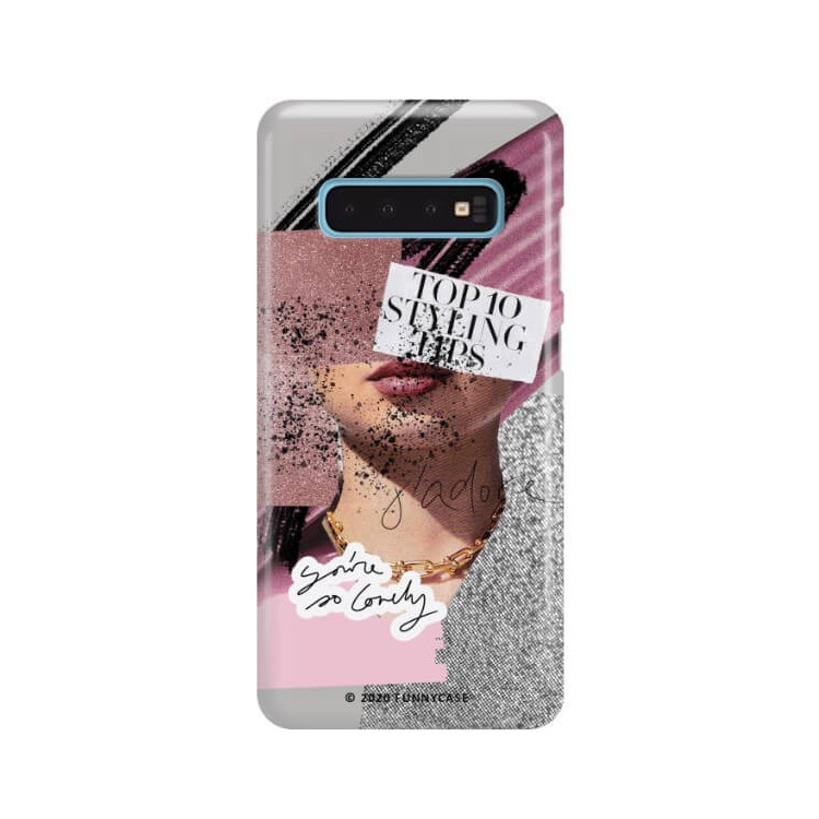 Etui Samsung GALAXY S10, Etui Magazine Wzory 2020-1 Transparentny - FunnyCase