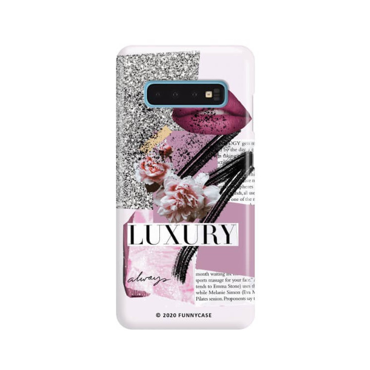 Etui Samsung GALAXY S10, Etui Magazine Wzory 2020-1 Transparentny - FunnyCase