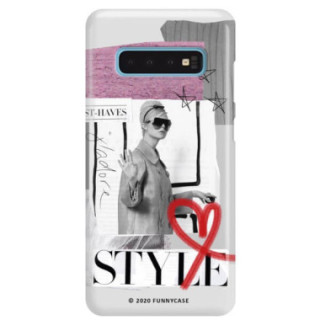 Etui Samsung GALAXY S10, Etui Magazine Wzory 2020-1 Transparentny - FunnyCase