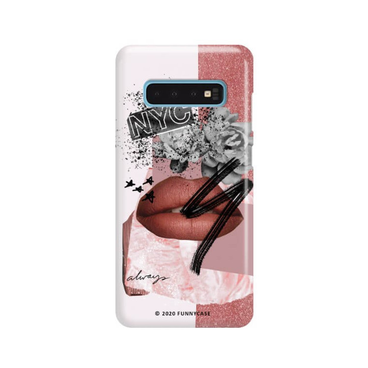 Etui Samsung GALAXY S10, Etui Magazine Wzory 2020-1 Transparentny - FunnyCase