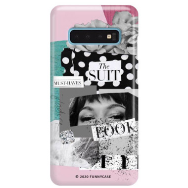 Etui Samsung GALAXY S10, Etui Magazine Wzory 2020-1 Transparentny - FunnyCase