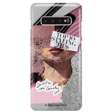 Etui Samsung GALAXY S10 PLUS, Etui Magazine Wzory 2020-1 Transparentny - FunnyCase