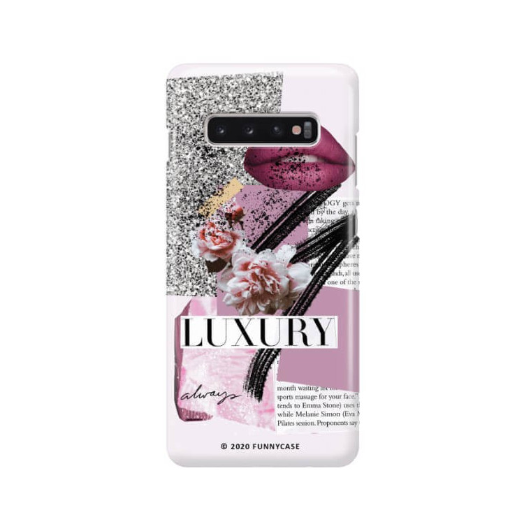 Etui Samsung GALAXY S10 PLUS, Etui Magazine Wzory 2020-1 Transparentny - FunnyCase