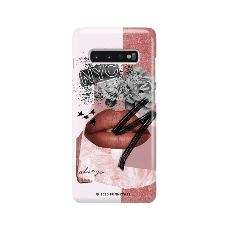 Etui Samsung GALAXY S10 PLUS, Etui Magazine Wzory 2020-1 Transparentny - FunnyCase