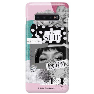 Etui Samsung GALAXY S10 PLUS, Etui Magazine Wzory 2020-1 Transparentny - FunnyCase