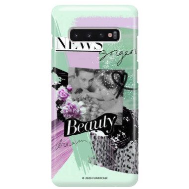 Etui Samsung GALAXY S10 PLUS, Etui Magazine Wzory 2020-1 Transparentny - FunnyCase