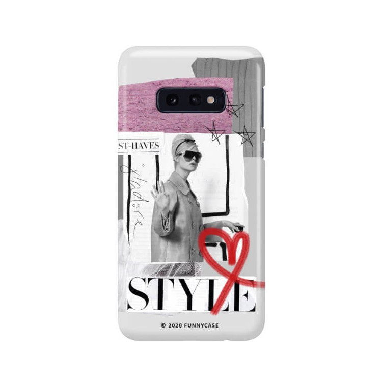 Etui Samsung GALAXY S10E, Etui Magazine Wzory 2020-1 Transparentny - FunnyCase