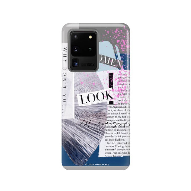 Etui Samsung GALAXY S20 ULTRA / S20 ULTRA 5G, Etui Magazine Wzory 2020-1 Transparentny - FunnyCase