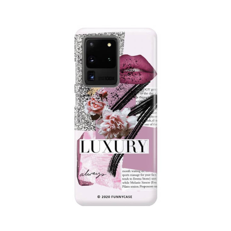 Etui Samsung GALAXY S20 ULTRA / S20 ULTRA 5G, Etui Magazine Wzory 2020-1 Transparentny - FunnyCase