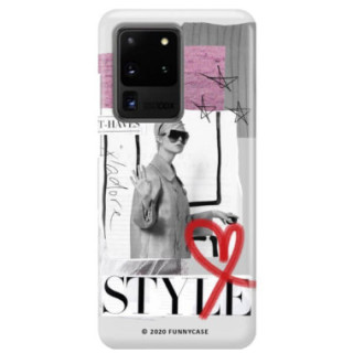 Etui Samsung GALAXY S20 ULTRA / S20 ULTRA 5G, Etui Magazine Wzory 2020-1 Transparentny - FunnyCase
