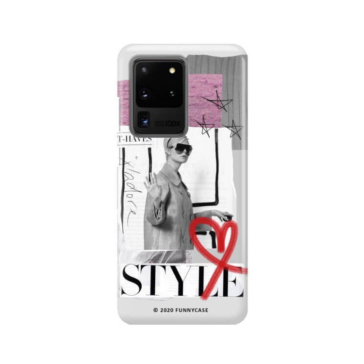Etui Samsung GALAXY S20 ULTRA / S20 ULTRA 5G, Etui Magazine Wzory 2020-1 Transparentny - FunnyCase