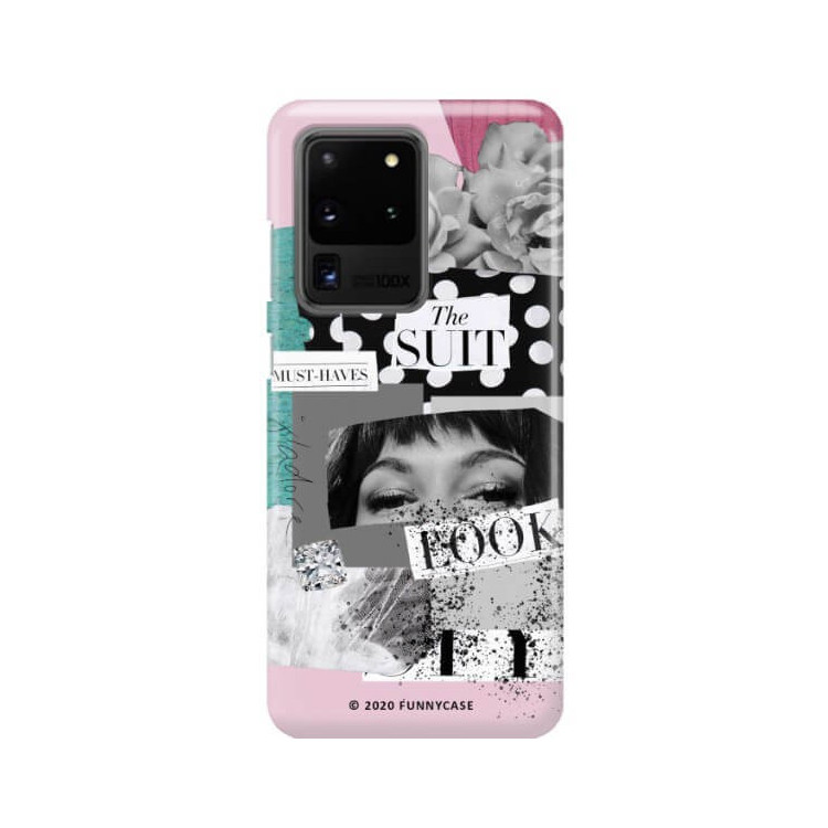Etui Samsung GALAXY S20 ULTRA / S20 ULTRA 5G, Etui Magazine Wzory 2020-1 Transparentny - FunnyCase