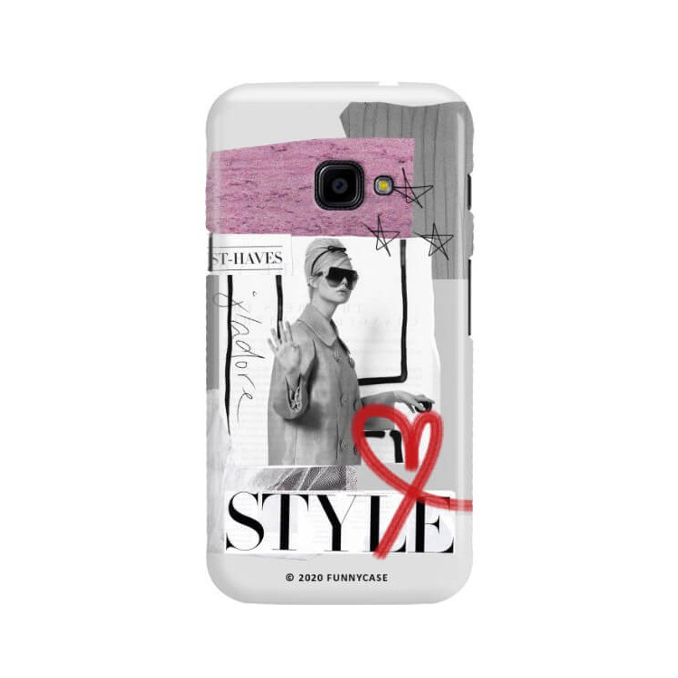 Etui Samsung GALAXY XCOVER 4, Etui Magazine Wzory 2020-1 Transparentny - FunnyCase