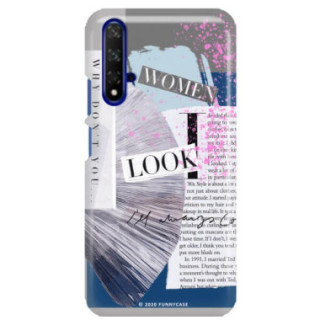 Etui Huawei HONOR 20, Etui Magazine Wzory 2020-1 Transparentny - FunnyCase